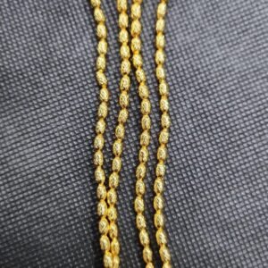 4x6MM OVAL DOT BALL BRASS BEADS(ANTI-TARNISH)