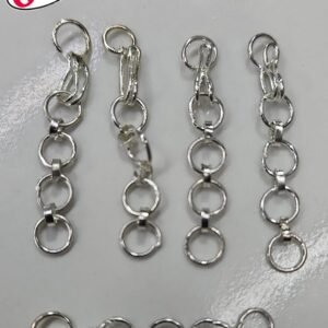 4 KADI EXTENDER CHAIN WITH HOOK SILVER