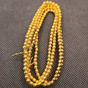 4MM BRASS BEADS(ANTI-TARNISH)