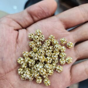 6MM STONE BALL GOLDEN(24PIECES)