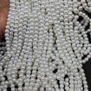 6MM GLASS PEARL WHITE