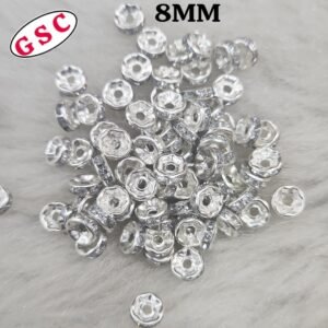 8MM REZIN RING SILVER(SPACERS)