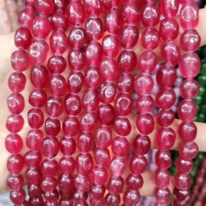 8X11MM DULL DULL AGATE BEADS(12)