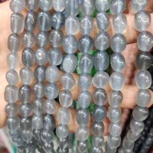 8X11MM DULL DULL AGATE BEADS(16)