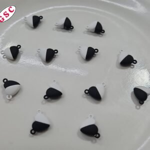 MAGNETIC HEART MATT WHITE+BLACK