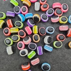 EVIL EYE 8*11MM OVAL MULTI