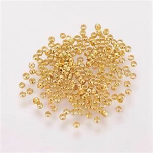 GOLDEN CRIMP BEADS/GAIRLOCK