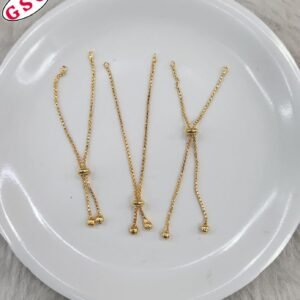 BRACLET RAKHI CHAIN GOLDEN(01)