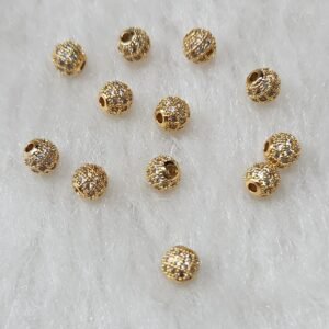 6MM AD BALL GOLDEN(12PIECES)