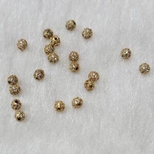 4MM AD BALL GOLDEN(12PIECES)